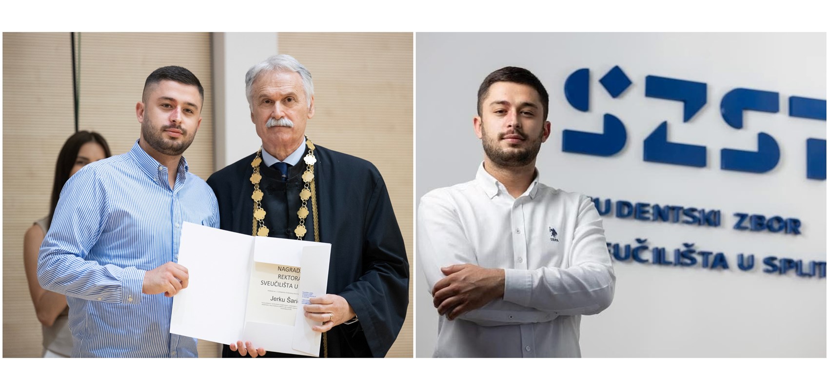 Jerko Šarić: 'Nastojao sam biti glas studenata, a Rektorovu nagradu ne doživljavam samo kao osobni uspjeh'